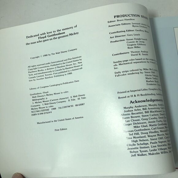 Walt Disney's Mickey Mouse‎ in Color Gottfredson 1988 HC First Edition Vintage B - Picture 9 of 16